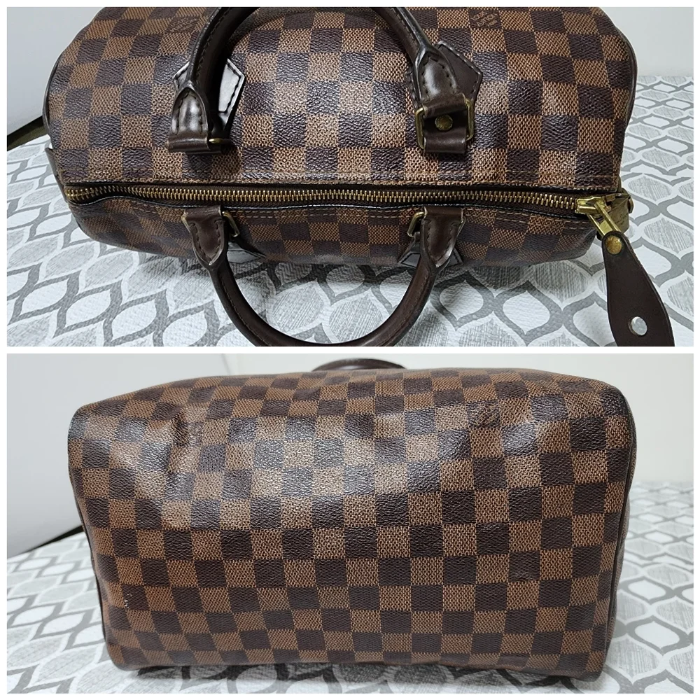 LOUIS VUITTON DAMIER EBENE SPEEDY 30 Brown
